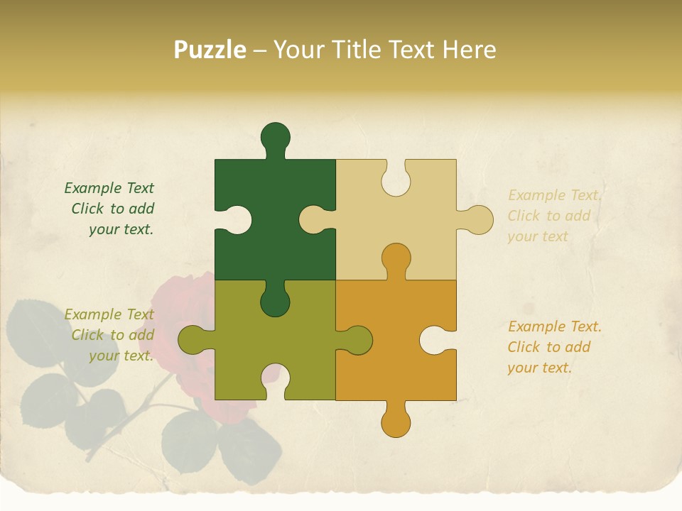 Old Blossom Stain PowerPoint Template