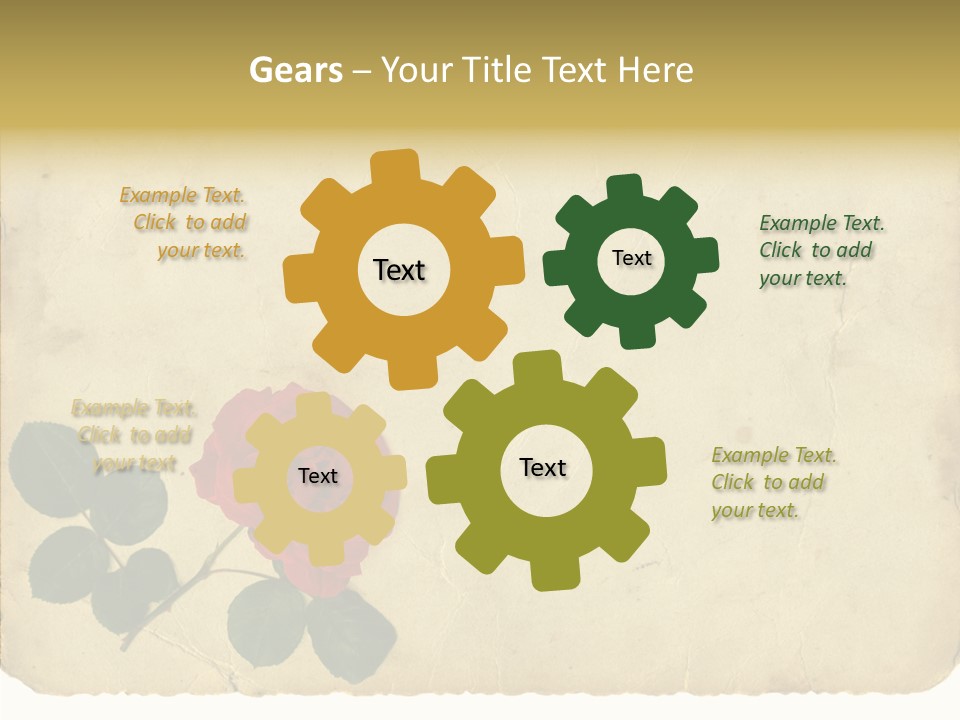 Old Blossom Stain PowerPoint Template