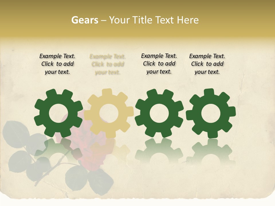Old Blossom Stain PowerPoint Template