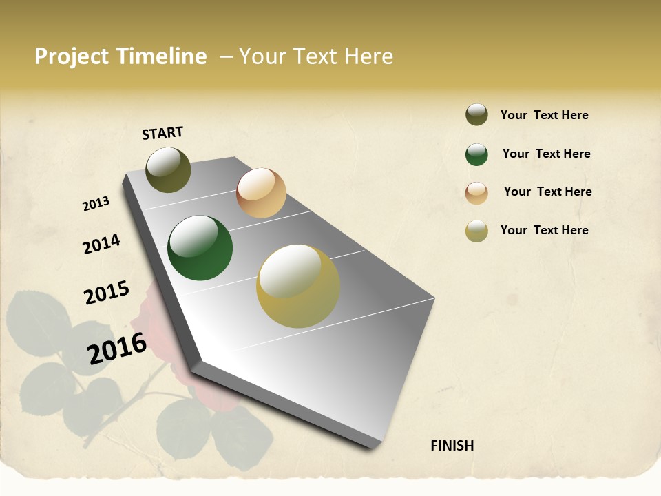 Old Blossom Stain PowerPoint Template
