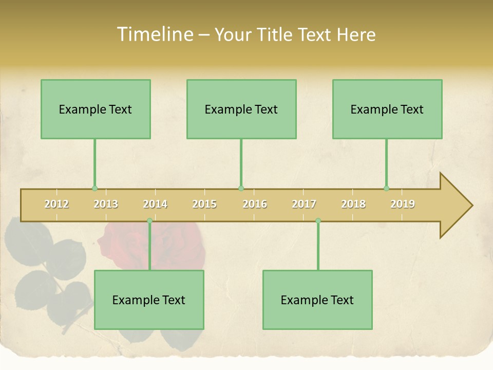 Old Blossom Stain PowerPoint Template