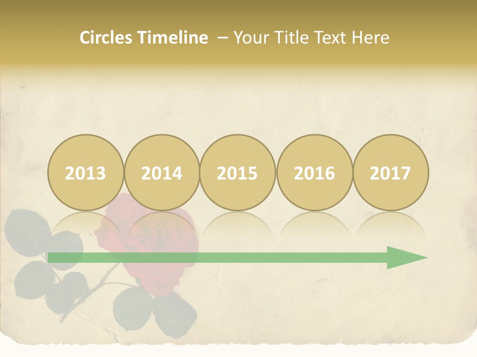 Old Blossom Stain PowerPoint Template