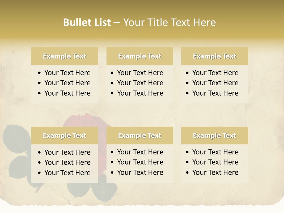 Old Blossom Stain PowerPoint Template