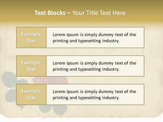 Old Blossom Stain PowerPoint Template