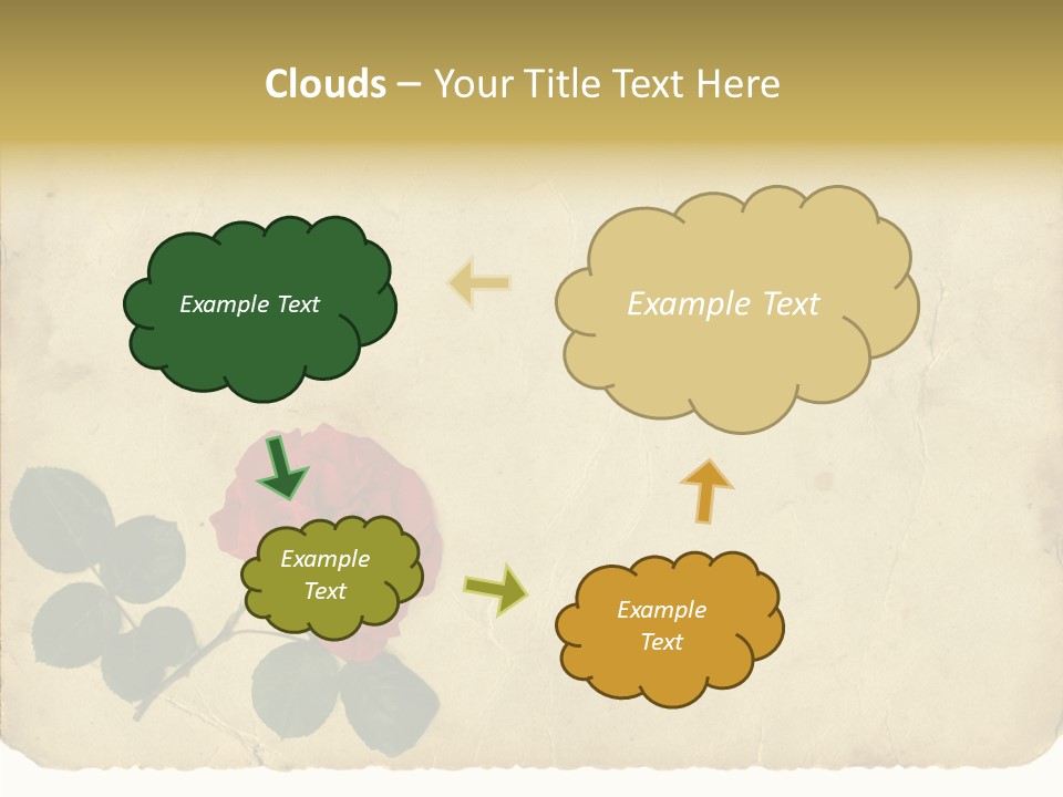 Old Blossom Stain PowerPoint Template