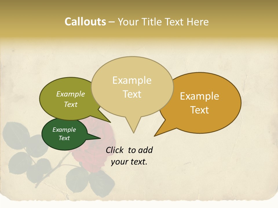 Old Blossom Stain PowerPoint Template