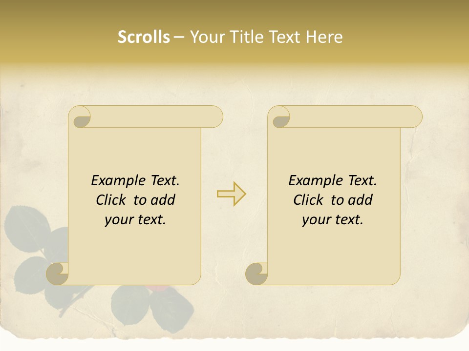 Old Blossom Stain PowerPoint Template