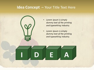 Old Blossom Stain PowerPoint Template
