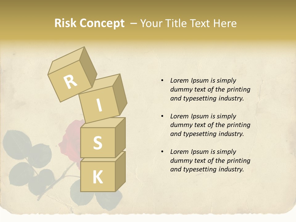 Old Blossom Stain PowerPoint Template