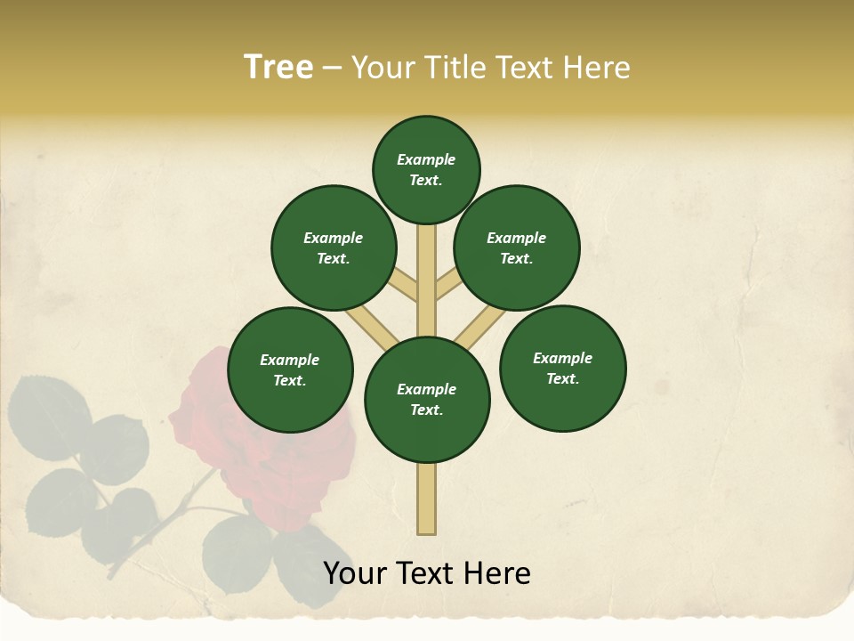 Old Blossom Stain PowerPoint Template