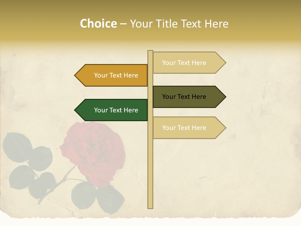 Old Blossom Stain PowerPoint Template