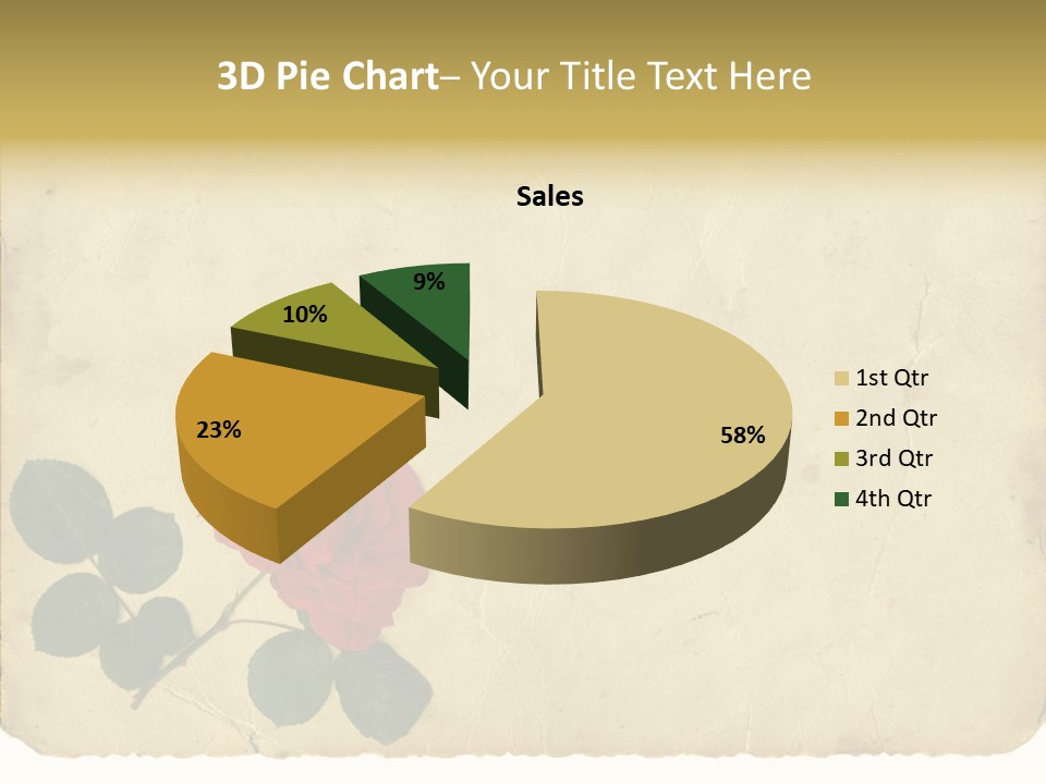 Old Blossom Stain PowerPoint Template
