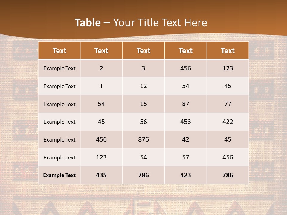 Table Character Toon PowerPoint Template