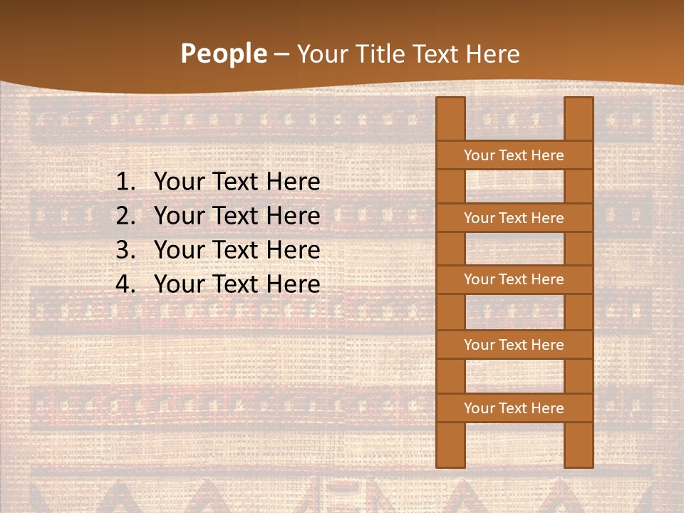 Table Character Toon PowerPoint Template