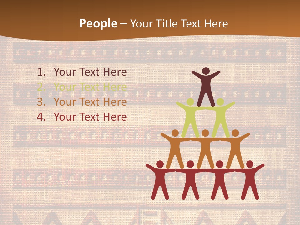 Table Character Toon PowerPoint Template