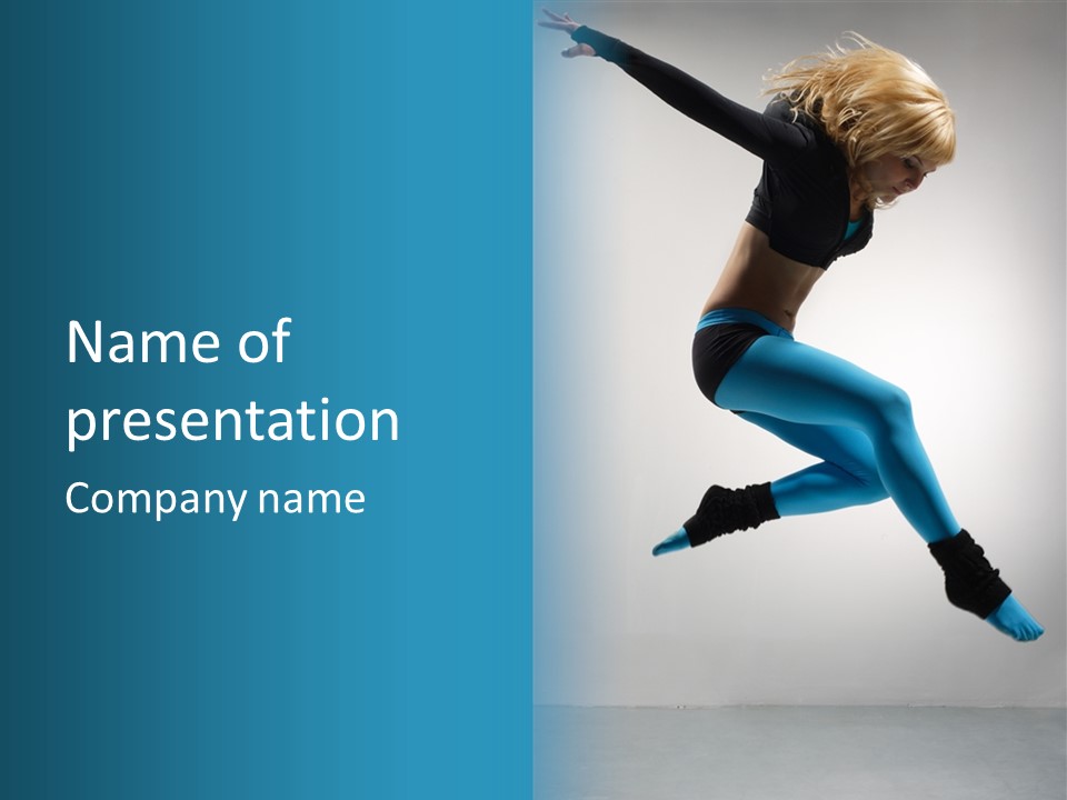Acrobat Pose Beauty PowerPoint Template