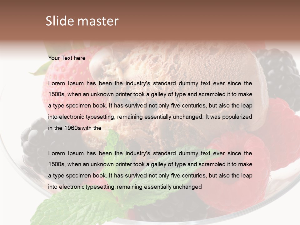 Icecream Delicious Refreshment PowerPoint Template