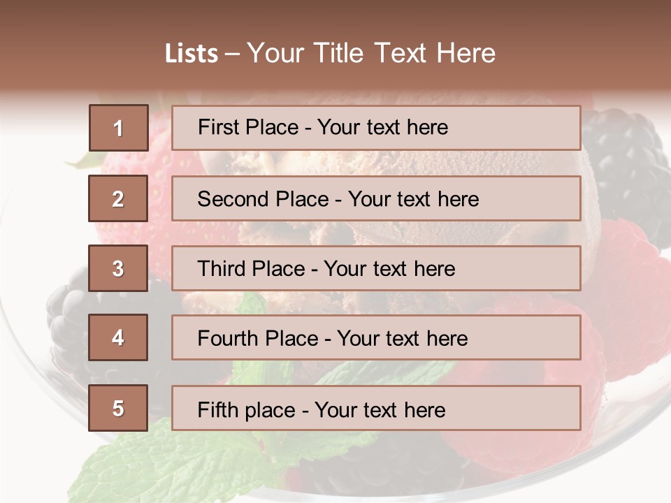 Icecream Delicious Refreshment PowerPoint Template