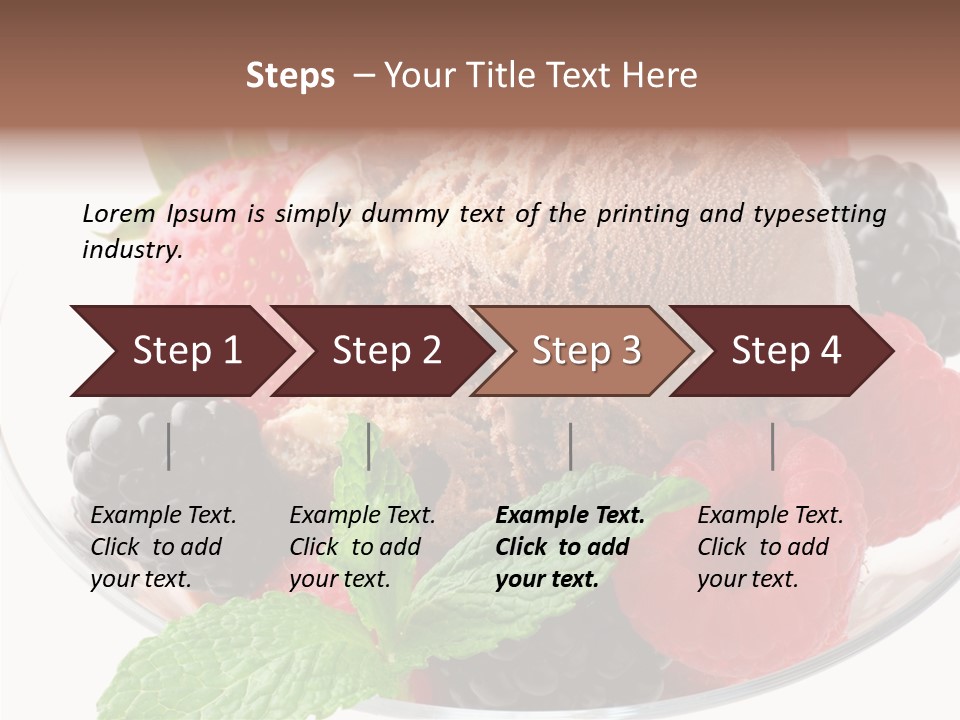 Icecream Delicious Refreshment PowerPoint Template