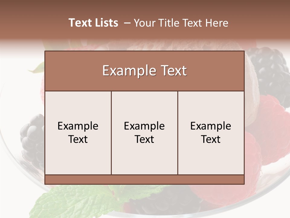 Icecream Delicious Refreshment PowerPoint Template