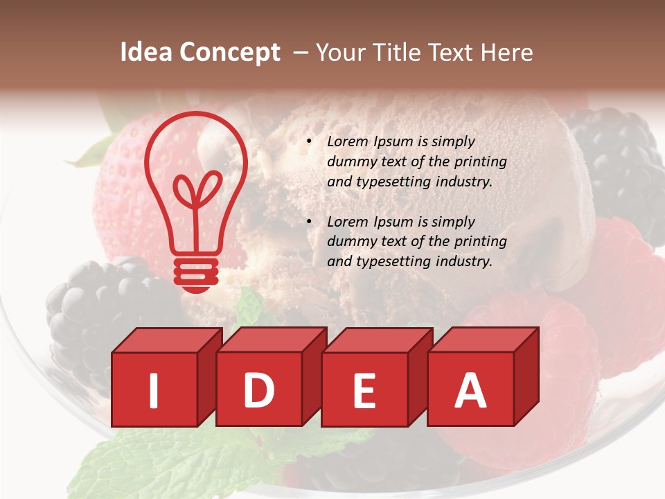 Icecream Delicious Refreshment PowerPoint Template