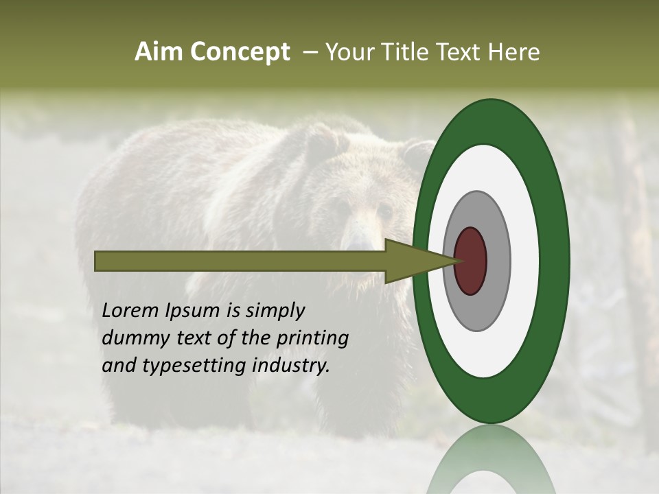 Predator Danger Bear PowerPoint Template