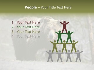Predator Danger Bear PowerPoint Template