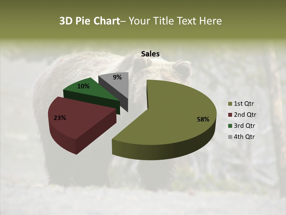 Predator Danger Bear PowerPoint Template