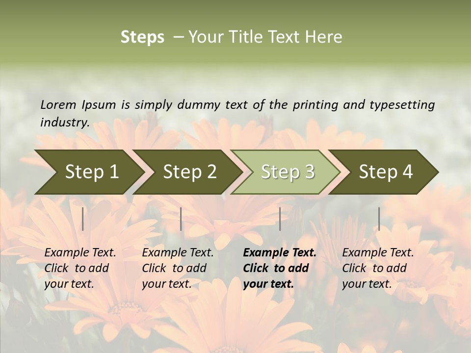 Flower Marigold Colorful PowerPoint Template