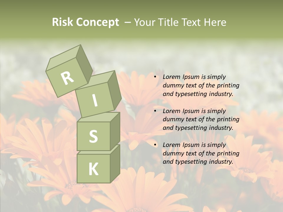 Flower Marigold Colorful PowerPoint Template