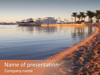 Tranquil Pier Seascape PowerPoint Template