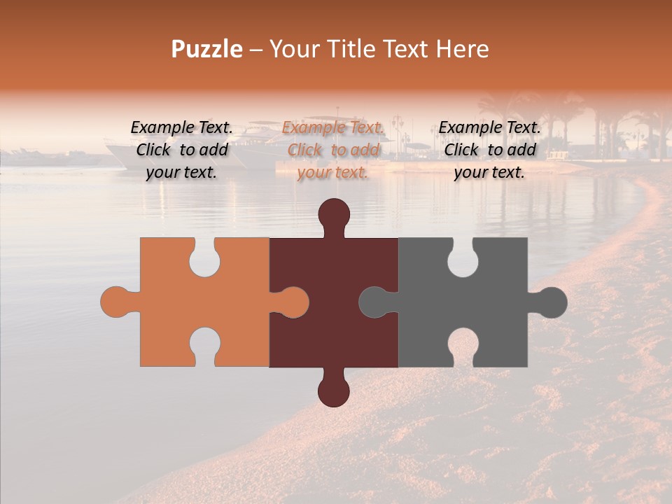 Tranquil Pier Seascape PowerPoint Template