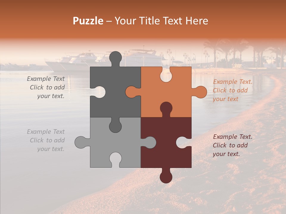 Tranquil Pier Seascape PowerPoint Template