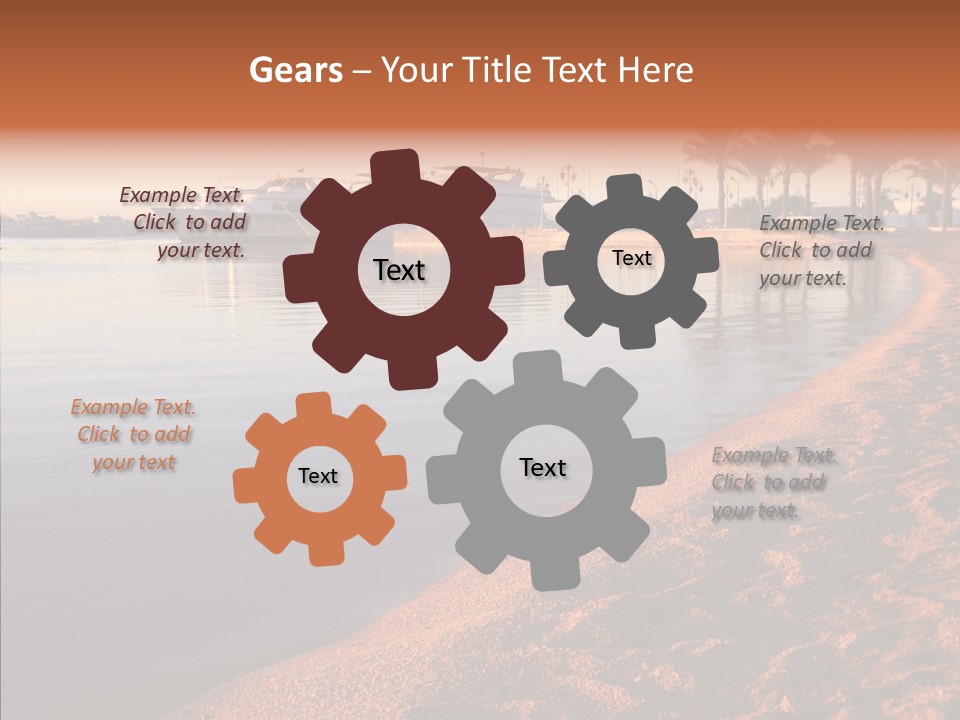 Tranquil Pier Seascape PowerPoint Template