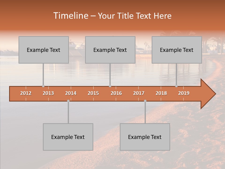 Tranquil Pier Seascape PowerPoint Template