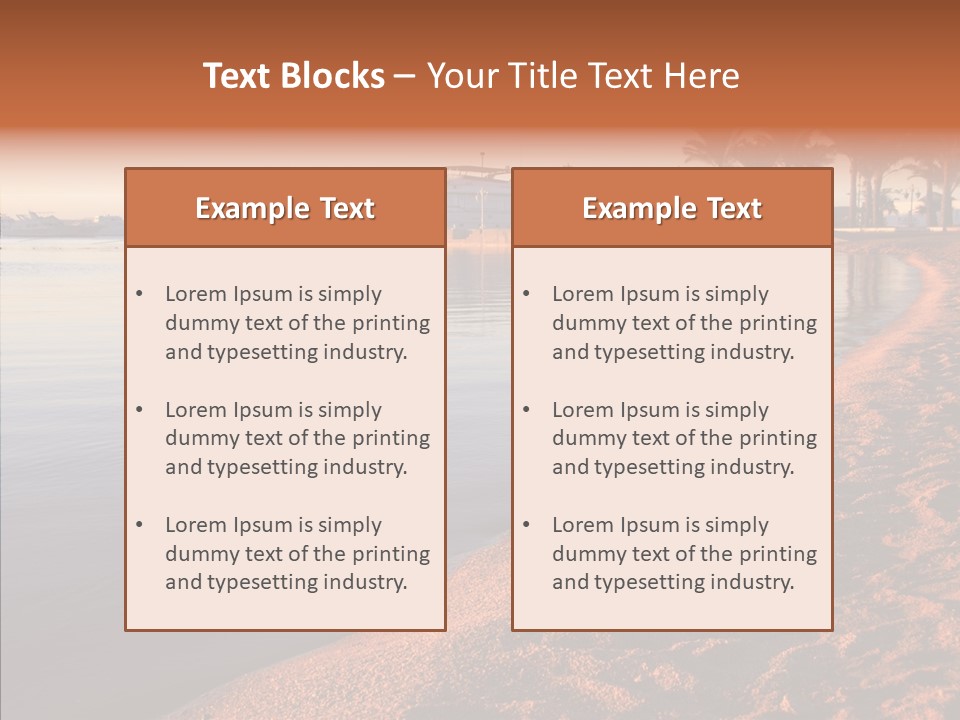 Tranquil Pier Seascape PowerPoint Template