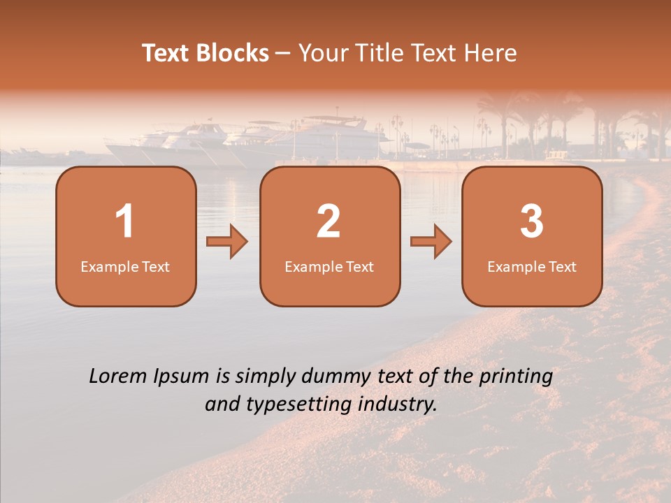 Tranquil Pier Seascape PowerPoint Template