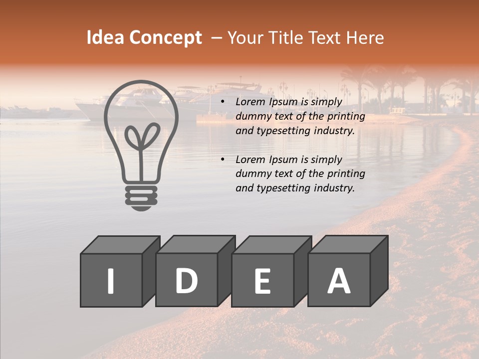 Tranquil Pier Seascape PowerPoint Template