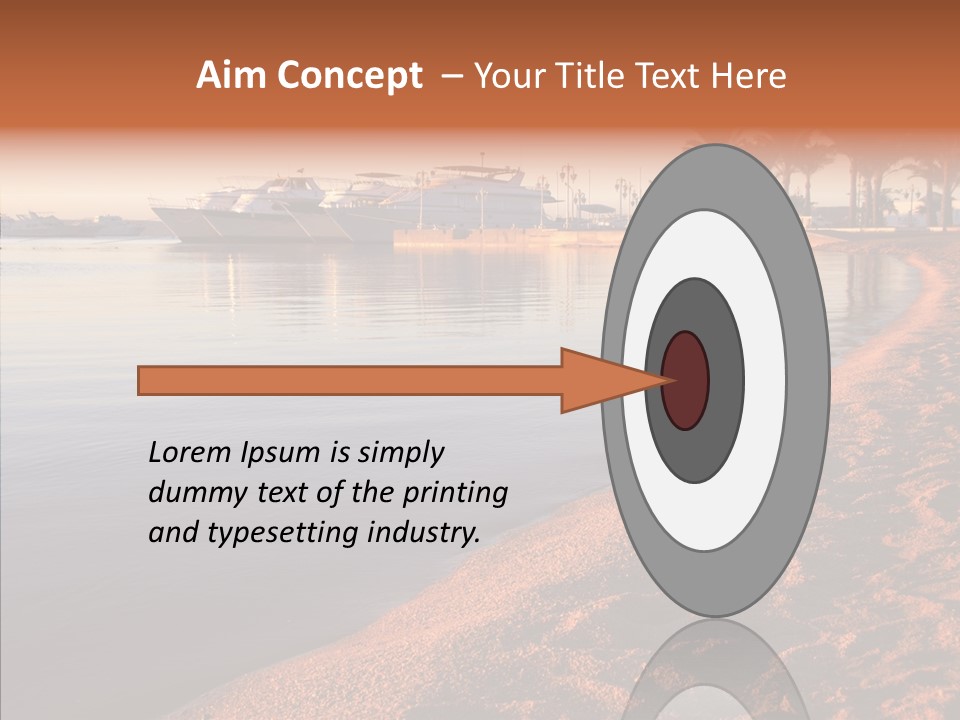 Tranquil Pier Seascape PowerPoint Template