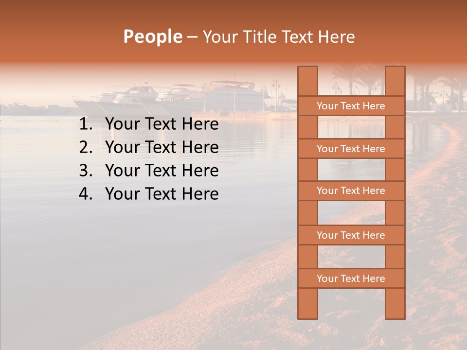 Tranquil Pier Seascape PowerPoint Template