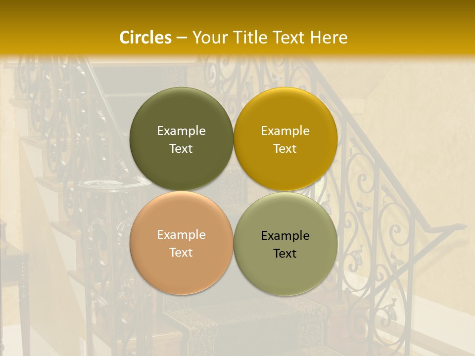 Home Staircase Decorative PowerPoint Template