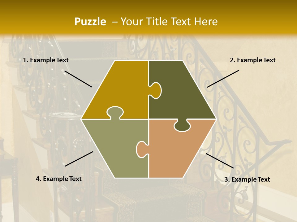 Home Staircase Decorative PowerPoint Template