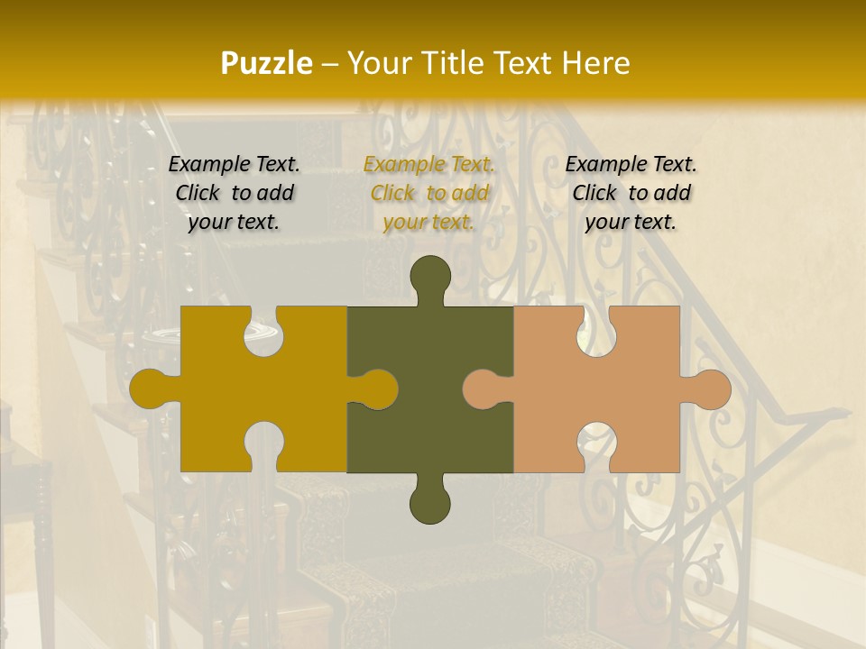 Home Staircase Decorative PowerPoint Template