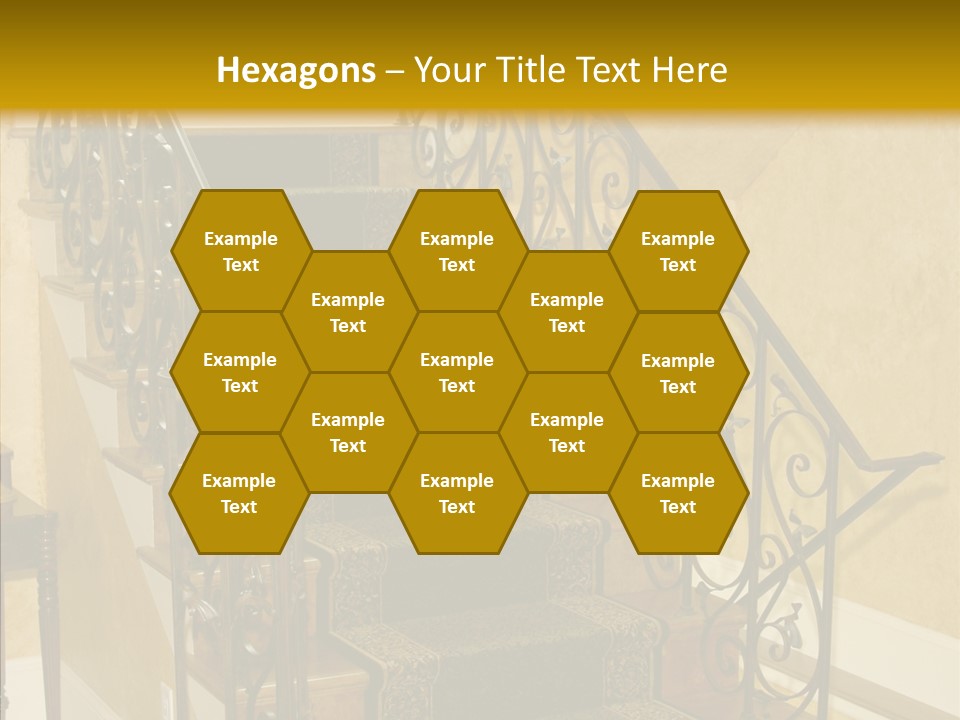 Home Staircase Decorative PowerPoint Template