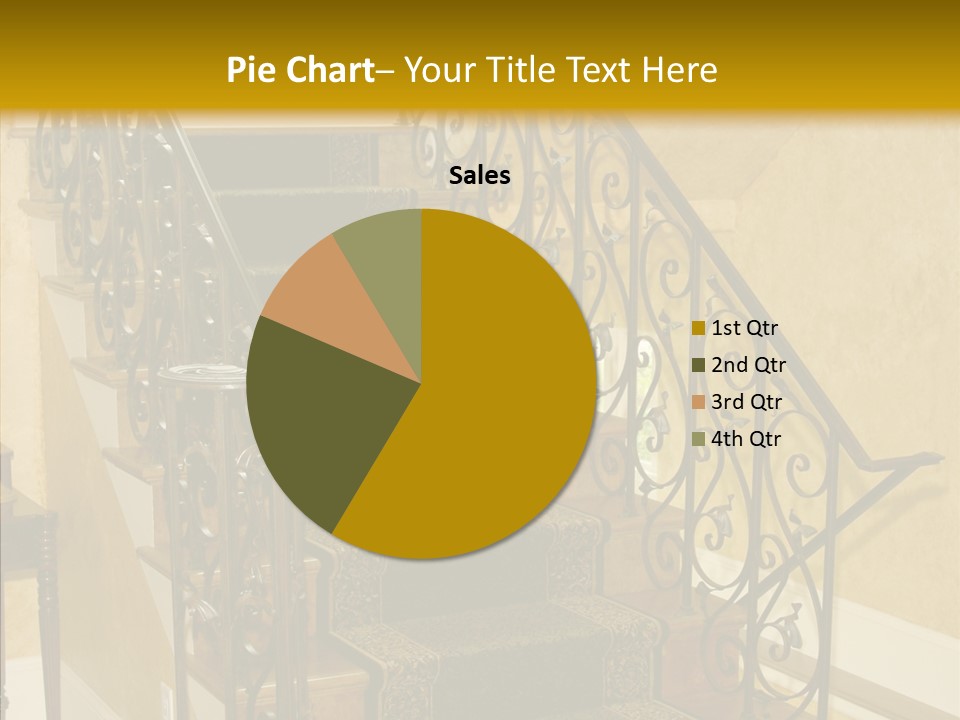 Home Staircase Decorative PowerPoint Template