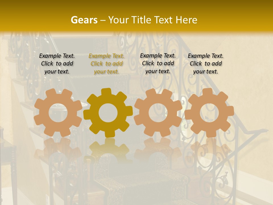 Home Staircase Decorative PowerPoint Template