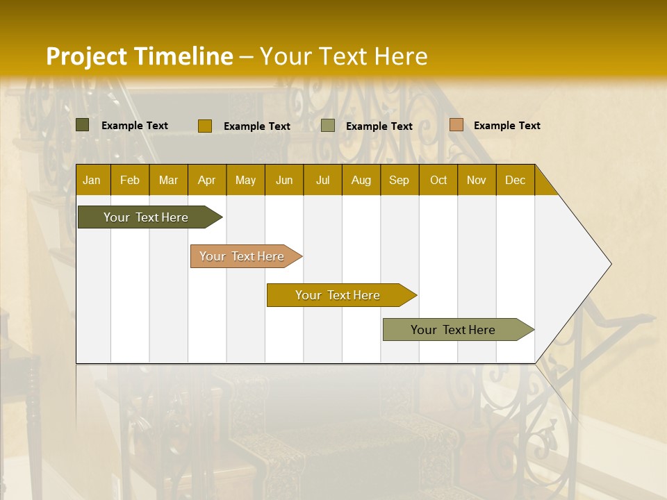 Home Staircase Decorative PowerPoint Template