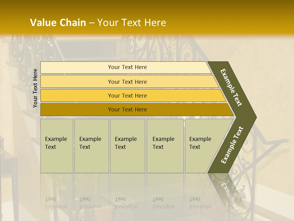 Home Staircase Decorative PowerPoint Template