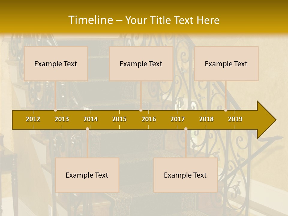 Home Staircase Decorative PowerPoint Template