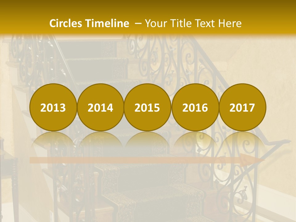 Home Staircase Decorative PowerPoint Template